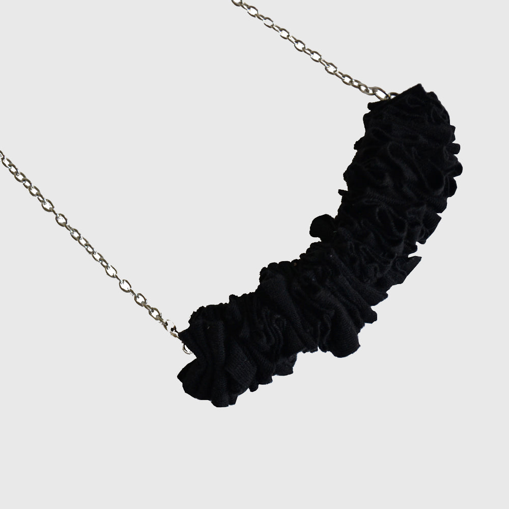 Colgante Javiera Negro Plateado