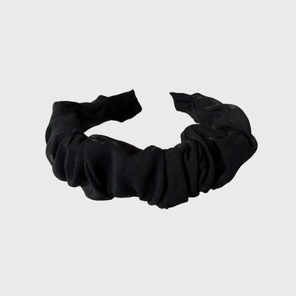 Cintillo Amalia Negro Chifón