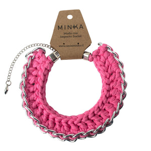 Collar Julieta Rosado - Minka - Moda con Impacto Social