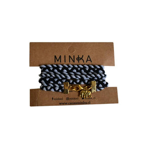Pulsera Minka Trenza gris - Minka - Moda con Impacto Social